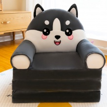 萌鸡小队三层折叠懒人躺睡沙发卡通派大星毛绒座椅礼品