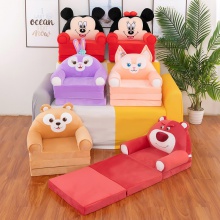卡通玲娜贝尔多层折叠儿童沙发三折沙发座椅午休折叠床