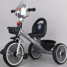 音乐灯光儿童宝宝三轮车1-5岁三轮脚踏车简易小孩男女头灯三轮车