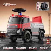 2025新款儿童消防车汽车玩具男孩可坐滑行车滑行儿童环卫车玩具