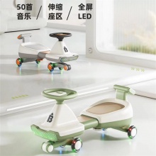 儿童扭扭车儿童3到6岁扭扭车可坐可玩带音乐可伸缩靠背摇摆车