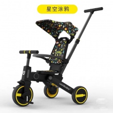 儿童三轮车遛娃手推车可折叠轻便婴儿宝宝脚踏车七合一折叠三轮车