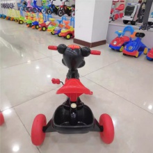 儿童三轮车脚踏车1-5岁男女宝宝自行车三轮车带音乐玩具车