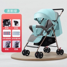 婴儿推车可坐可躺轻便折叠手推车避震新生儿小孩高景观口袋推车