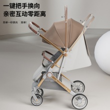 婴儿推车可坐可躺新生儿宝宝手推车简易轻便婴儿车一键折叠避震