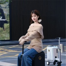 智能电动行李箱骑行代步伸缩折叠旅行箱20寸登机拉杆箱