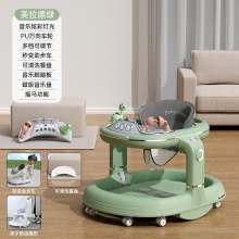 婴儿学步车多种功能防O型腿防侧翻可折叠6-18月两用学步车