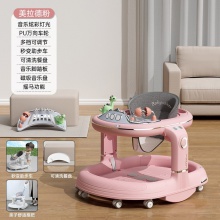 婴儿学步车多种功能防O型腿防侧翻可折叠6-18月两用学步车