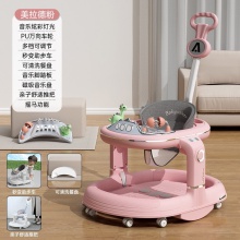 婴儿学步车多种功能防O型腿防侧翻可折叠6-18月两用学步车