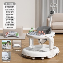 婴儿学步车多种功能防O型腿防侧翻可折叠6-18月两用学步车