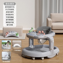 婴儿学步车多种功能防O型腿防侧翻可折叠6-18月两用学步车