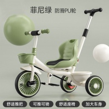 新款儿童三轮车脚踏车1-3-6岁遛娃大号婴儿手推车宝宝自行车