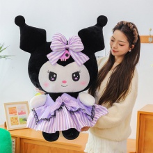 新款领结钻石库洛米公仔毛绒玩具卡通美乐迪玩偶抱枕礼物