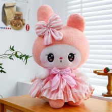新款领结钻石库洛米公仔毛绒玩具卡通美乐迪玩偶抱枕礼物