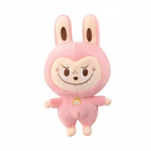 爆款围巾胸牌La布布毛绒玩具可爱公仔玩偶送女生日礼物棉花布娃娃