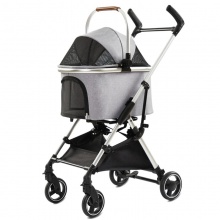 多种功能可分离式宠物狗窝手推车外出专用解放双手猫咪狗狗可折叠式