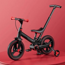 儿童1-3岁带推手柄的幼儿自行车6合1推自行车平衡自行车男女孩带刹车和支架