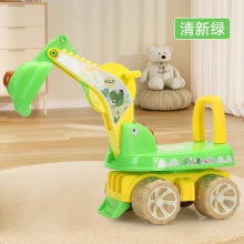 四轮滑行车儿童挖掘机恐龙挖机可360旋转男女宝宝1-3岁工程滑行车