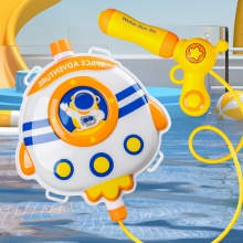 卡通消防车背包水枪男女孩玩水泳池沙滩抽拉式水枪儿童玩具喷水枪