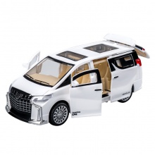 五开门儿童玩具小汽车双向惯性豪华商务面包车灯光仿真音效车模