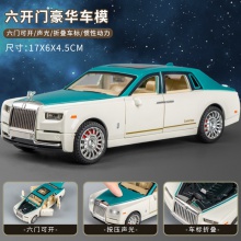 五开门儿童玩具小汽车双向惯性豪华商务面包车灯光仿真音效车模