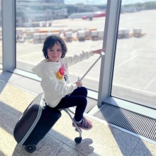 行李箱宝妈儿童可坐骑懒人溜娃神器宝宝拉杆多种功能旅行箱