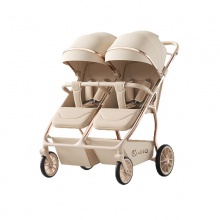 双胞胎婴儿推车可坐可躺婴儿车轻便可折叠高景观双人遛娃神器推车